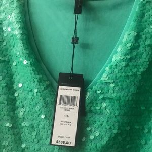 BCBG Sea-foam Green sequined dress (tags on)
